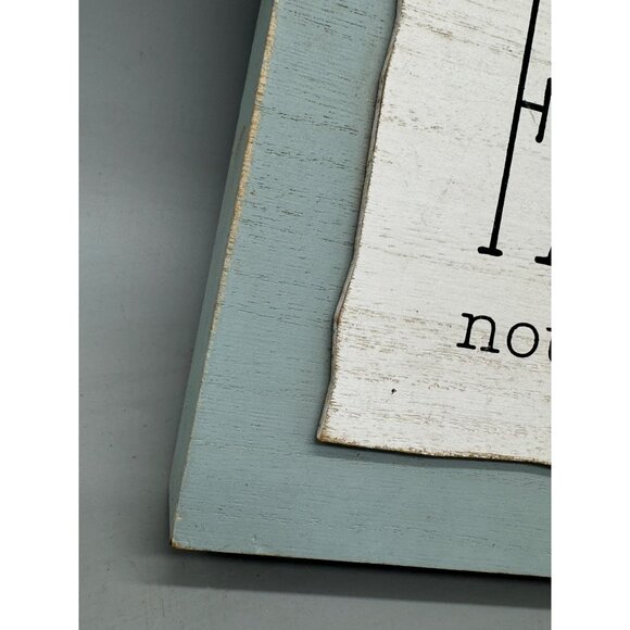 We Walk By Faith Not By Sight Rustic Wooden Wall Decor 8" x 8" READ - Picture 2 of 10